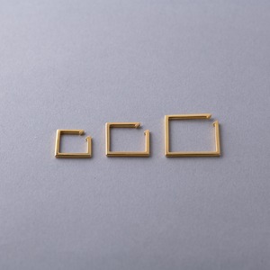 square (M) イヤーカフ ゴールド