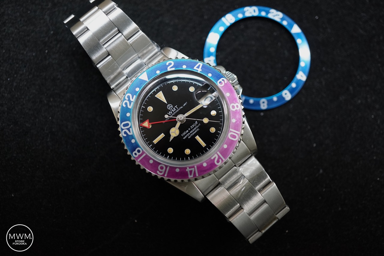 WMT WATCHES Sanford MKII– Interchangeable Bezel / Fuchsia & Blueberry