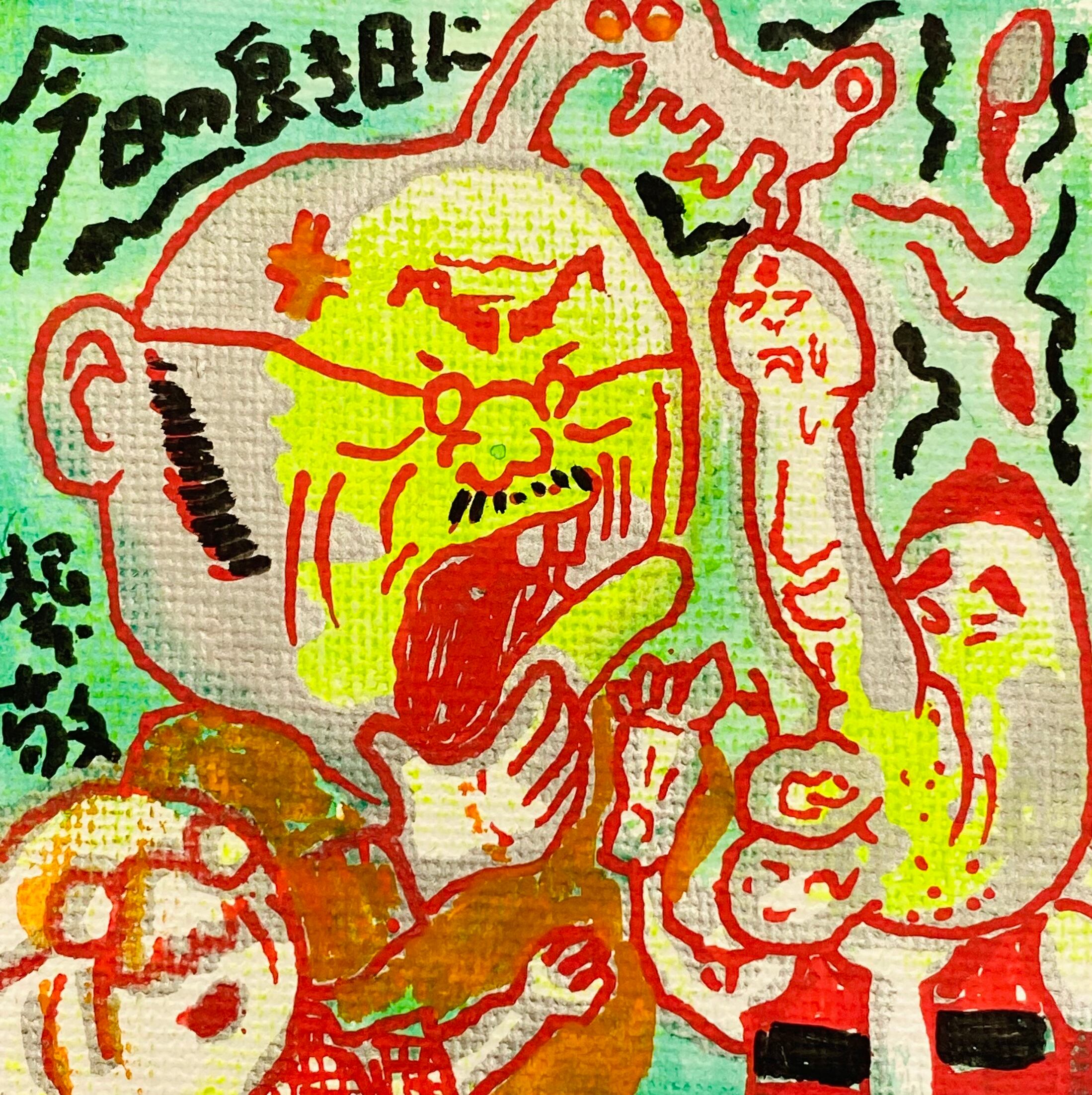 マグネットキャンバスにアクリル絵の具とポスカ（多分幾つも作りません