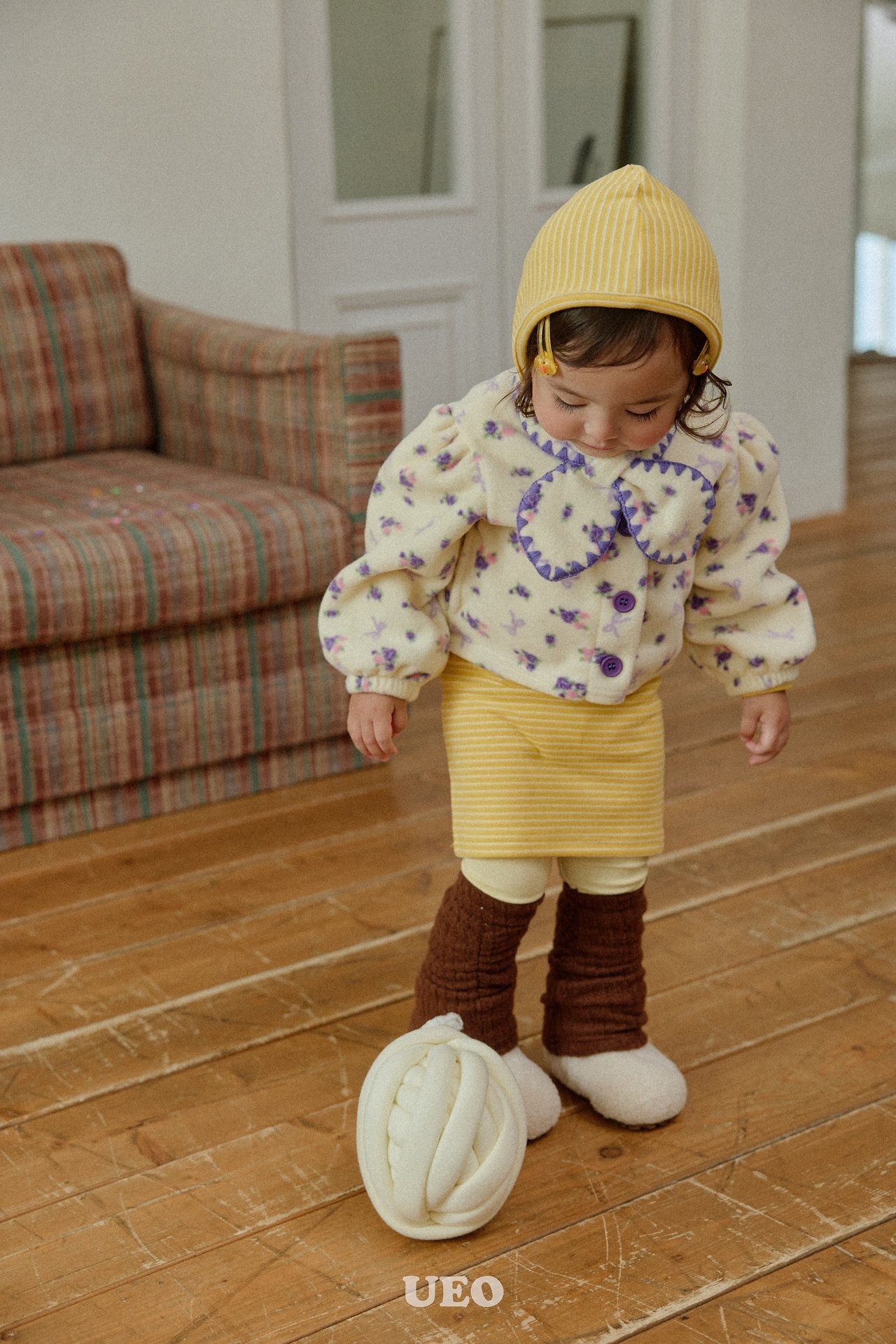 UEO［取寄］cream berry fleece jumper 26winter