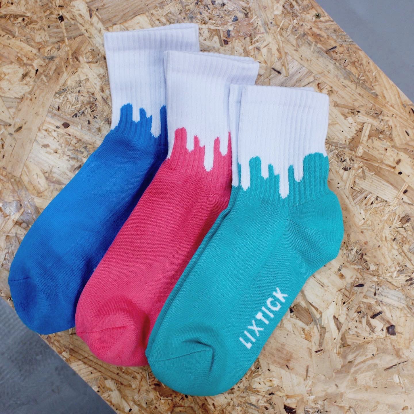 DRIP SOCKS 3PACK (REVERSE) "LIXTICK/リックステック" CONVENIENT STORE