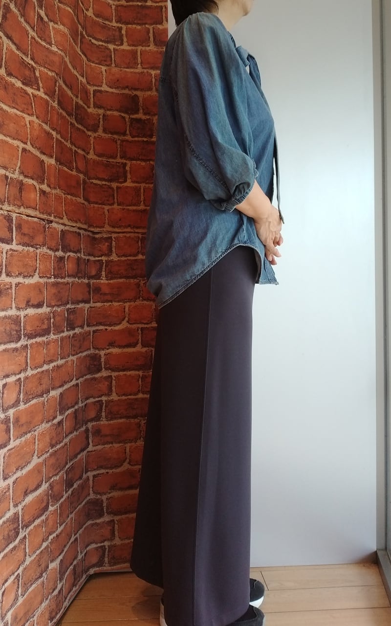 cafune バックフレアスカート新品未使用ブラック Cafune ロングバックフレアスカート | MARUMURA