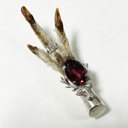 1952's Vintage Sterling Grouse Claw Brooch Made In Scotland