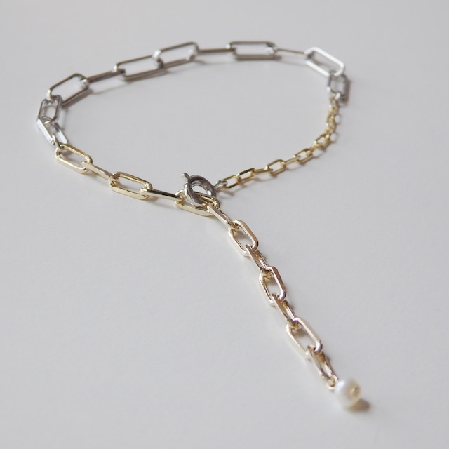 ⁶⁵  silver × gold × chain bracelet
