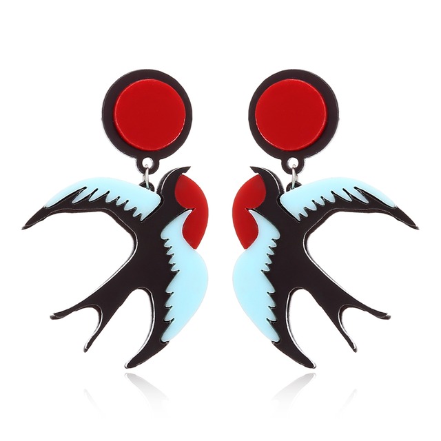 つばめ　スワローズ　ピアス　イヤリング　鳥　Bird　鳥アクセ