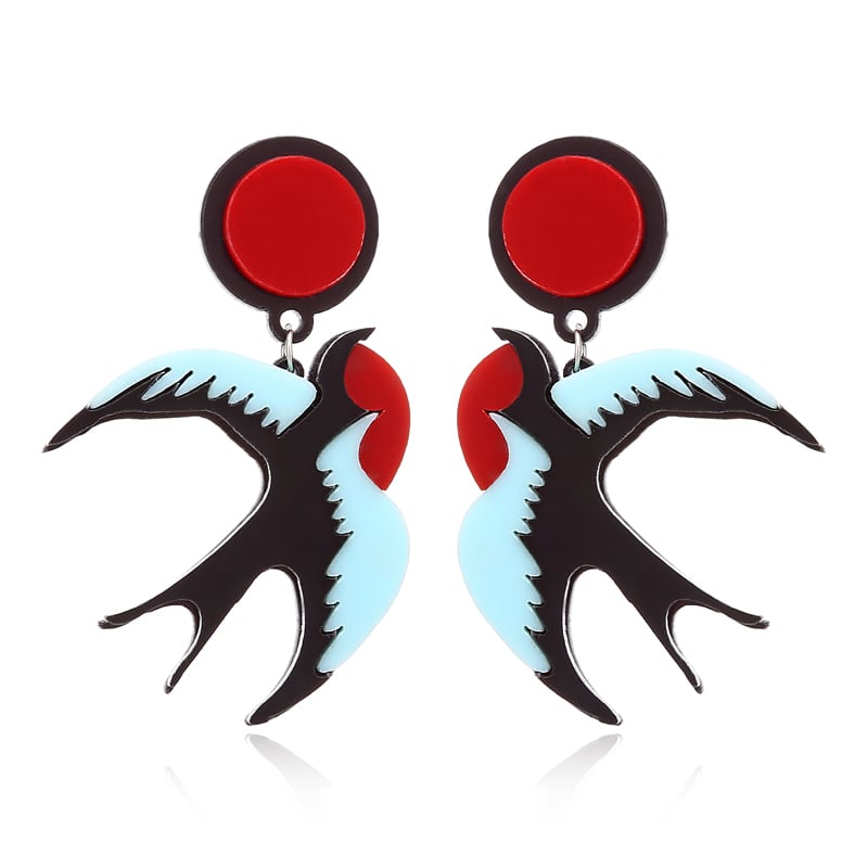 つばめ　スワローズ　ピアス　イヤリング　鳥　Bird　鳥アクセ