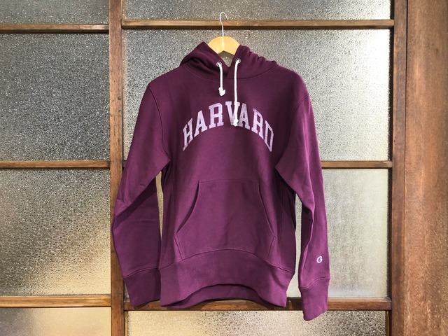 CHAMPION REVERSE WEAVE HARVARD LOGO HOODIE (BURGUNDY)