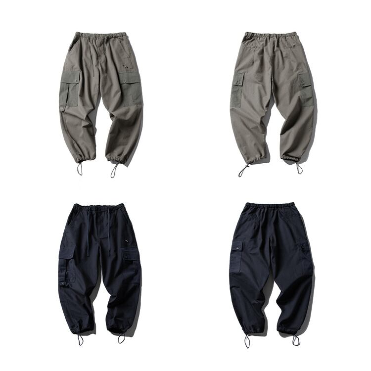 ★RETRO LOOSE WASHED TAPERED PANTS　　24259