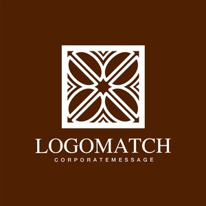 四つのコーヒー豆のロゴ