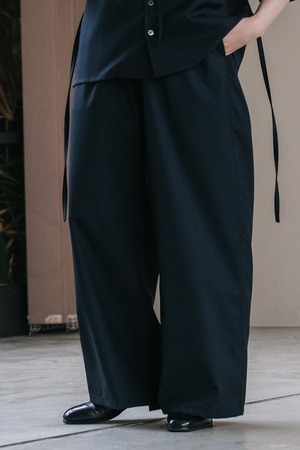 24SS Summer wool comfortable wide pants