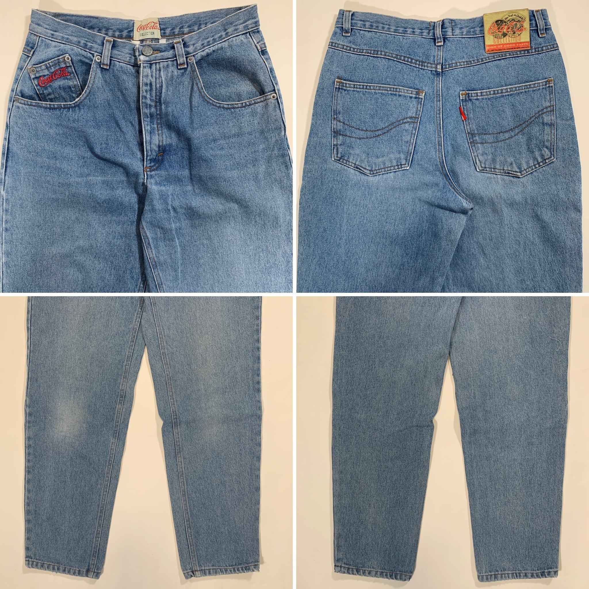 9889 コカコーラ デニムパンツ テーパード ボタンフライ 30 | San Fernando