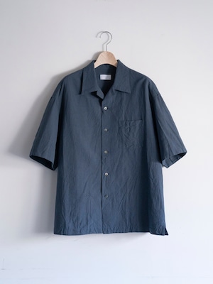 UNDECORATED　Linen Cotton S/S Shirt　DULL BLUE　UDS24204