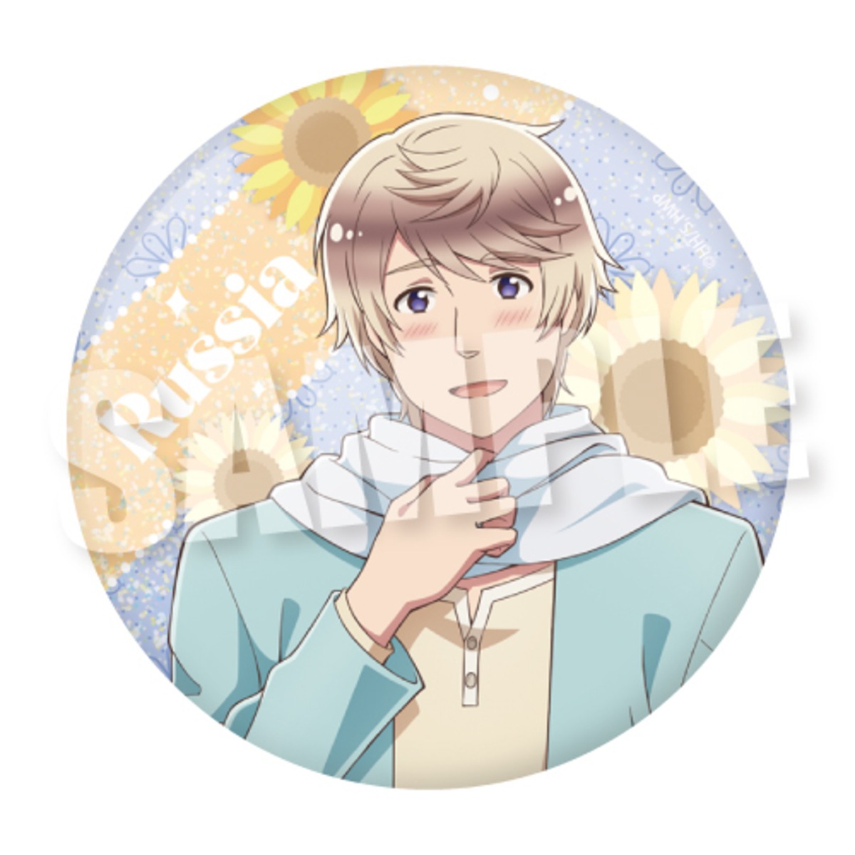 アニメ『ヘタリア World☆Stars』BIGホログラム缶バッジ 《パステル 