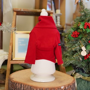 タートルネックカットソー レッド/Turtleneck cut-and-sew　RED