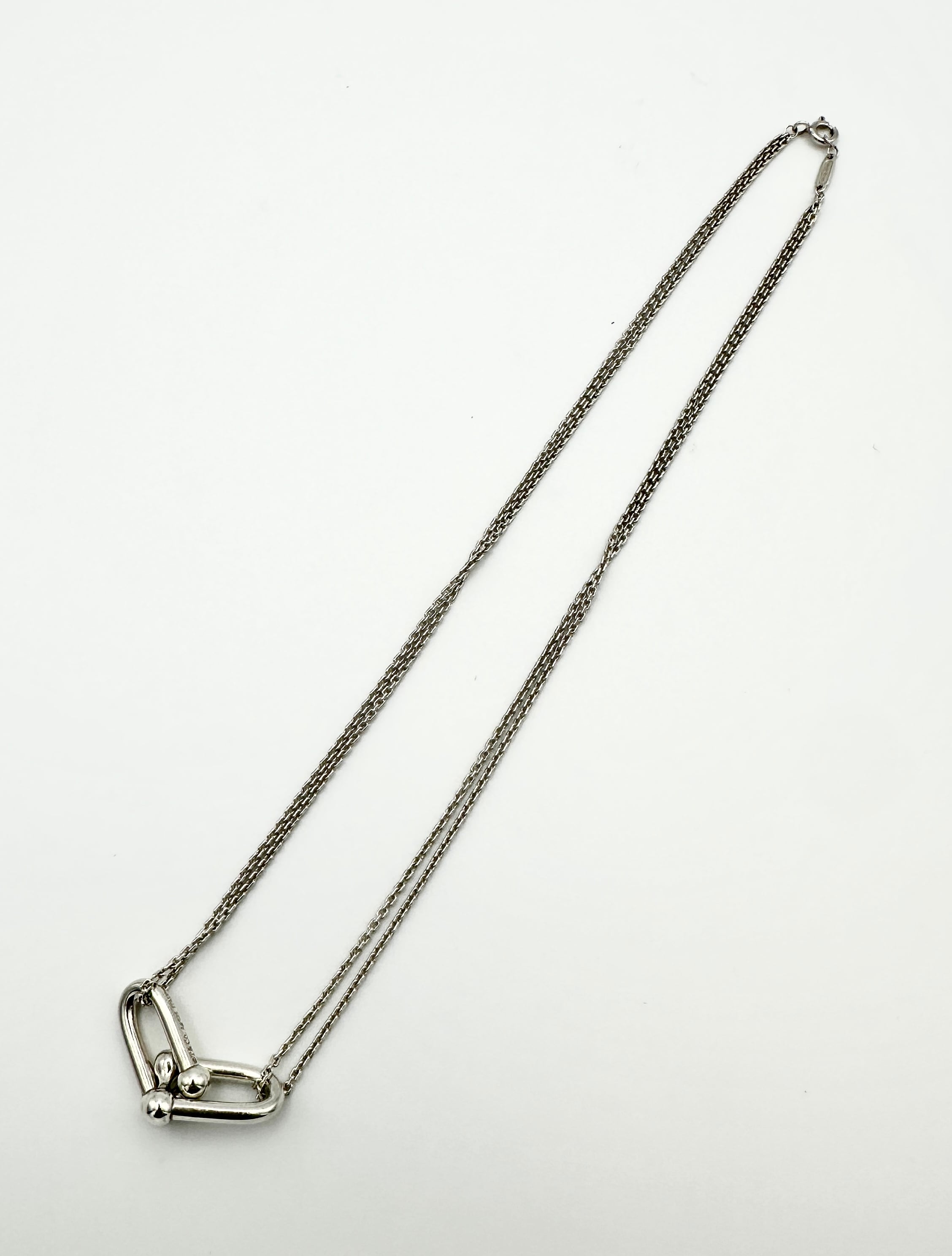 TIFFANY&Co. ハードウェア ラージダブルリンク ネックレス SV925
