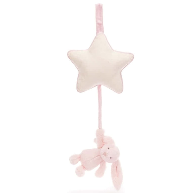 ジェリーキャット バニー スター ミュージカルプル オルゴール ぬいぐるみべビー Jellycat ジェリーキャット | Bashful Pink Bunny Musical Pull