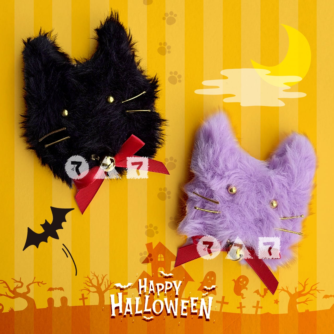 ハロウィンキャットブローチ（10人分） | てづくりショップ ててて