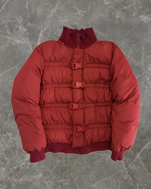 "HELMUT LANG 05A/W" belt gimmick stand coller down jacket