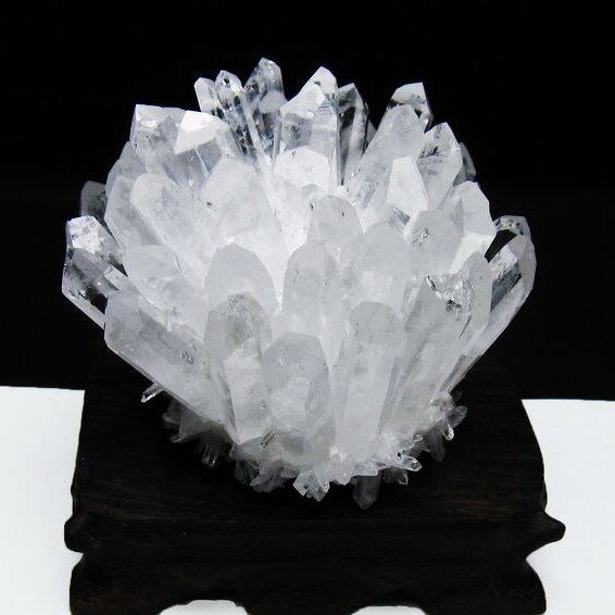 水晶 クラスター 原石 置物 台座付属 一点物 182-7235 | 天然石 