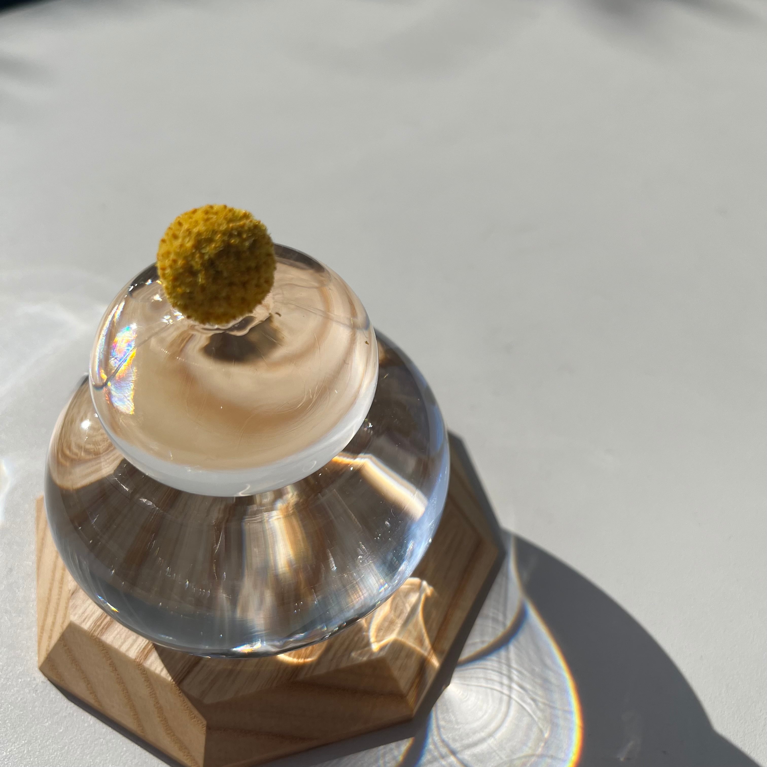 相馬佳織 ガラスの鏡もち オブジェ ガラスの鏡もち / 相馬佳織 （ FUKU GLASS WORKS ）｜ CATAWARA