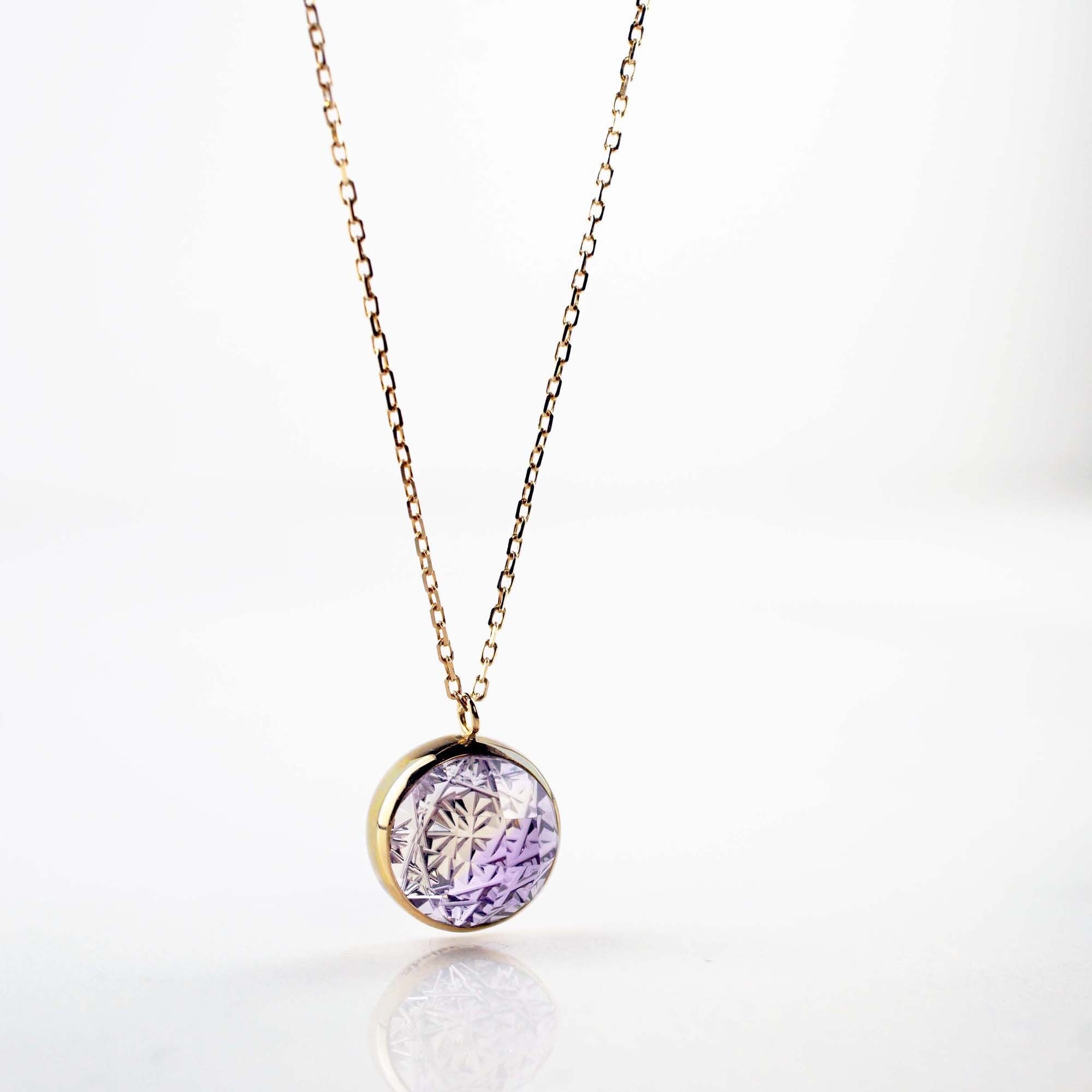 KIRIKO / Ametrine Necklace （Round / N117-AT） | Shelby