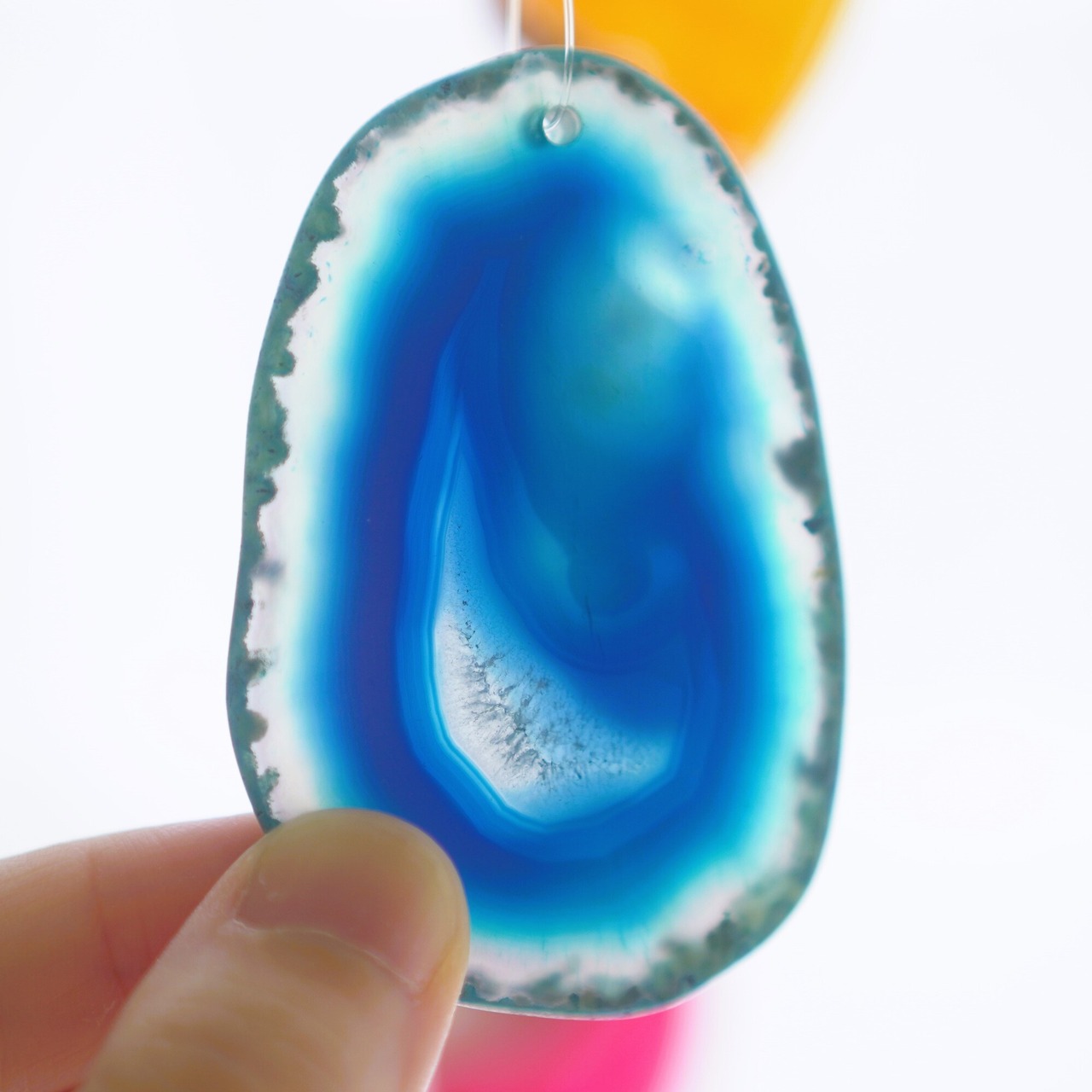 Vivid Flowers - アゲートヒーリングチャイム / Agate Sun Catcher Wind Chime 133