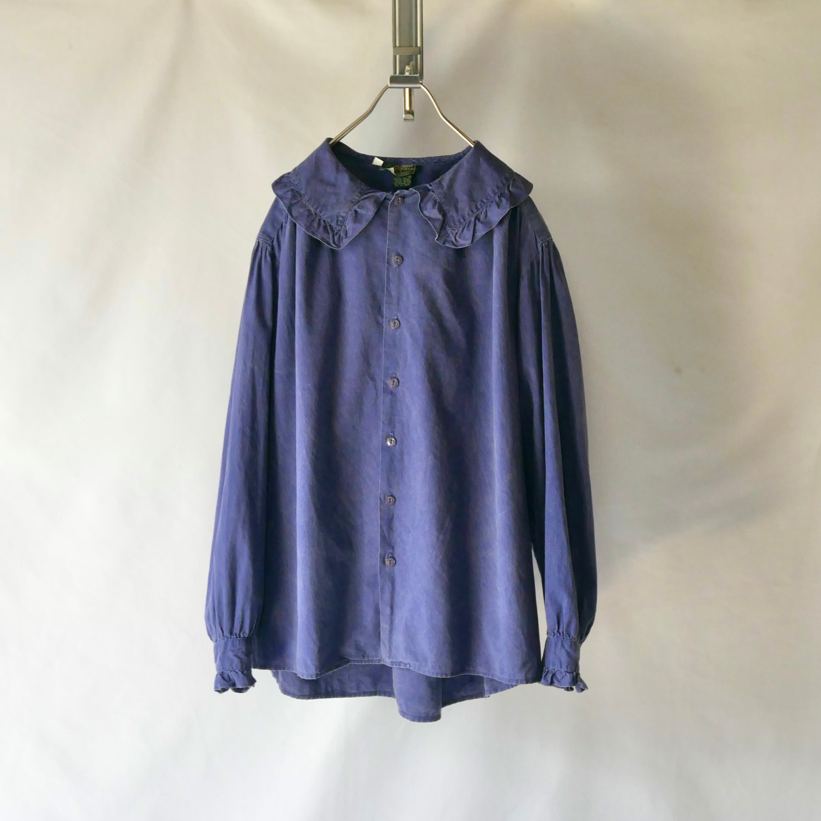 Made in USA 70s pendleton blue green check wool shirt アメリカ製