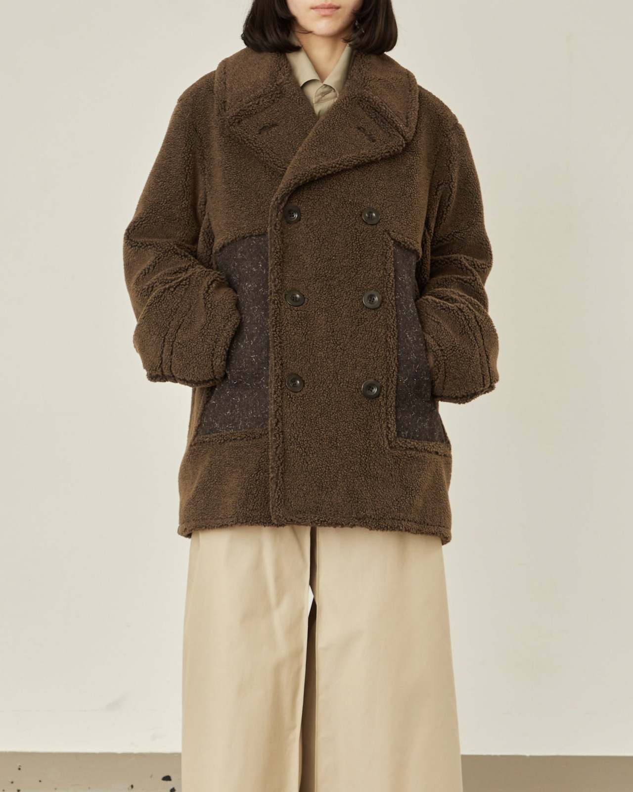 i’m here : - Boa P-Coat :Melange|ケンピメルトン/Extra TIMEピンズ