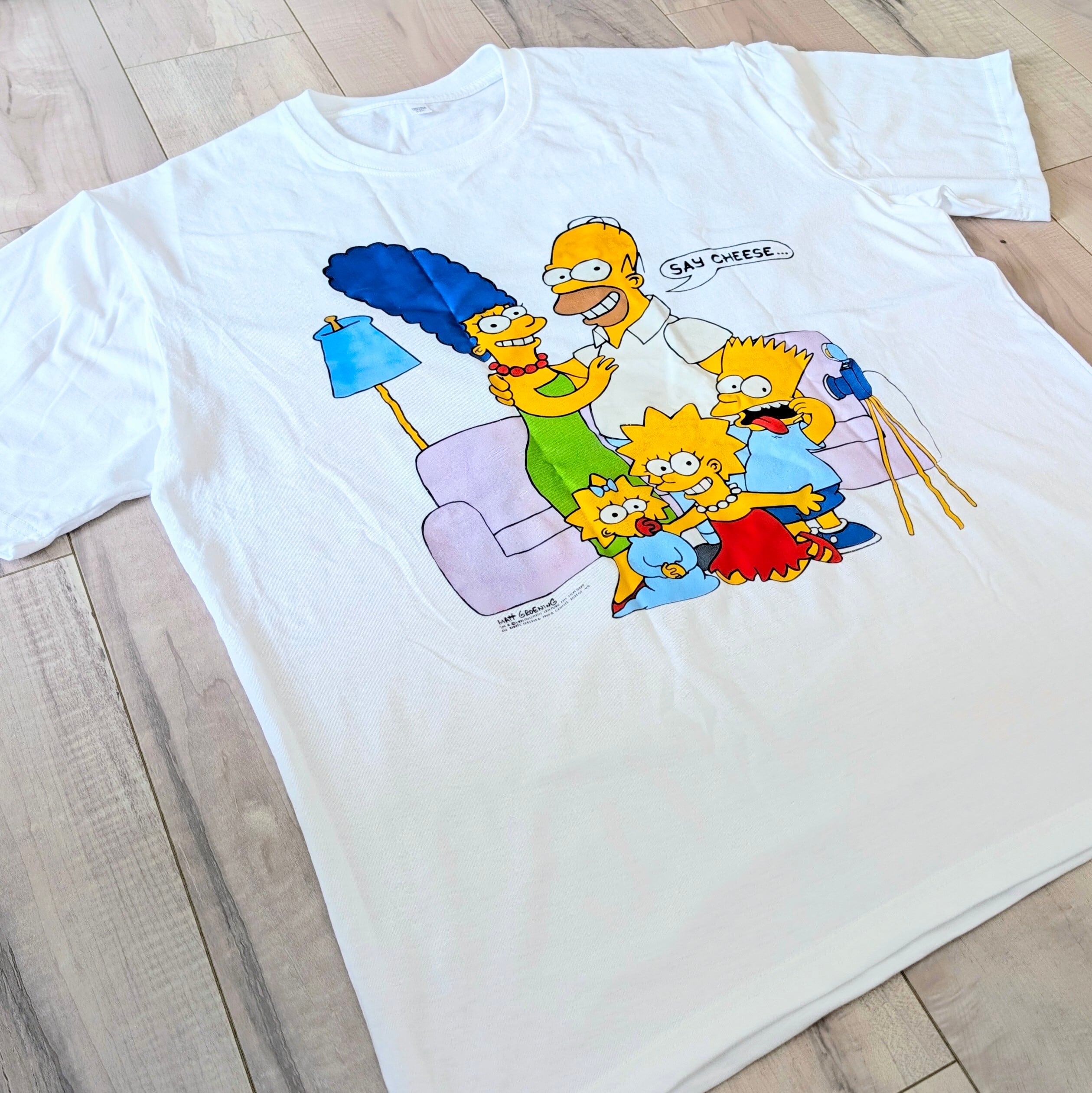 【 The Simpsons( ザ・シンプソンズ ) 】『 シンプソンファミリー 』写真撮ってもハチャメチャTシャツ(笑)〚アメリカン雑貨 アメトイ〛