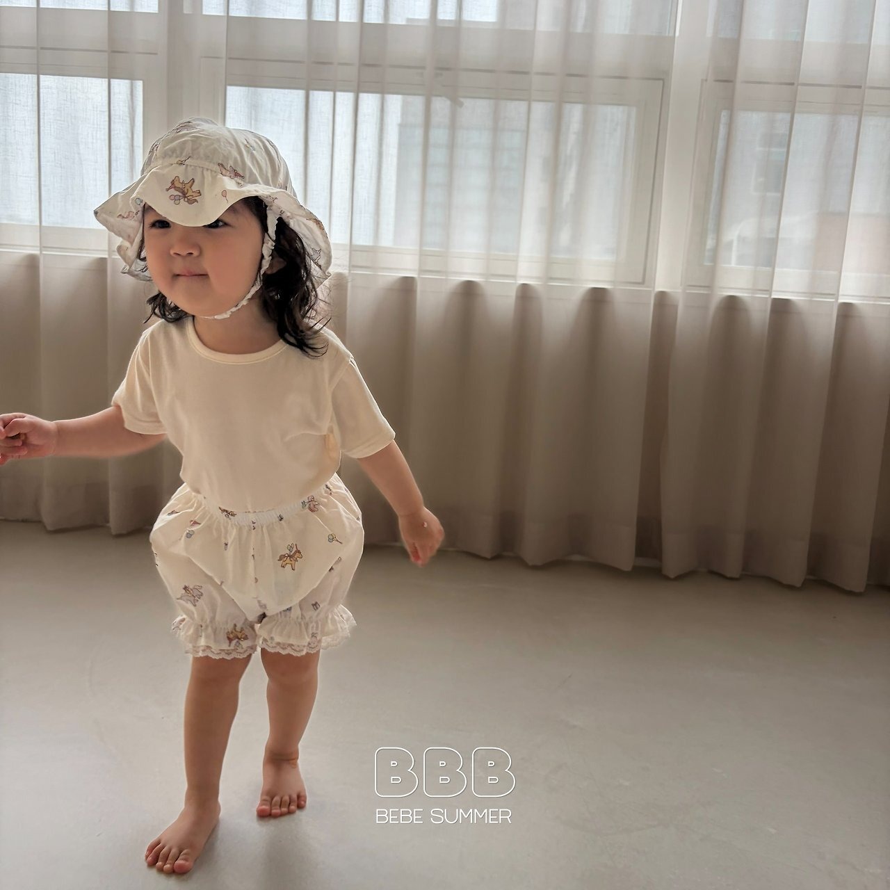 【Bella Bambina】bebeベーシック半袖T アイボリー 70~110cm - 7