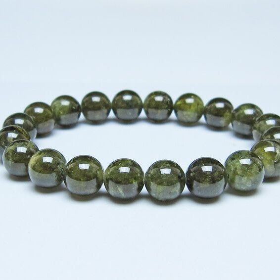 ツァボライト ブレスレット 11mm 一点物 おまかせ便 111-49795