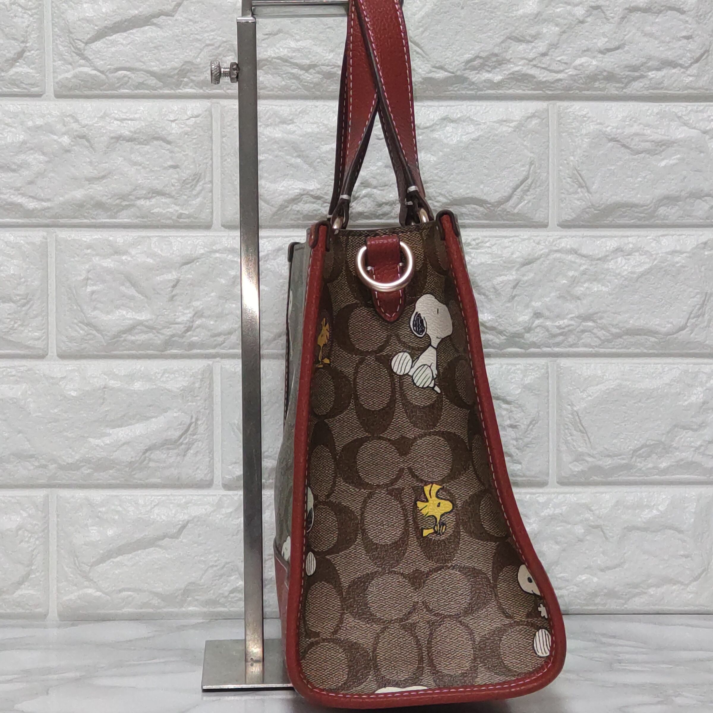 COACH コーチ スヌーピー トートバッグ デンプシー キャリーオール 