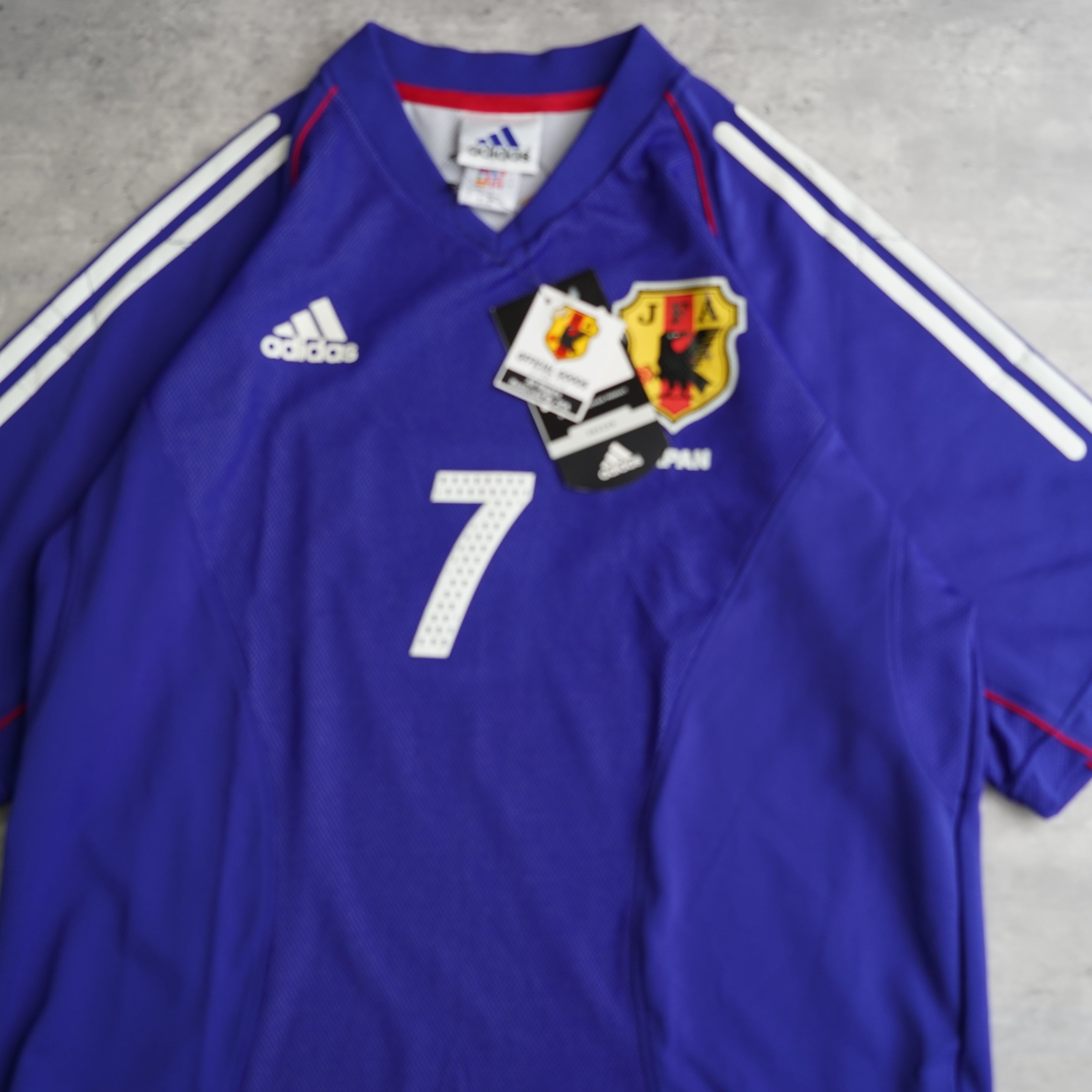 アディダス 2002年日本代表ユニフォーム No.7 中田英寿選手 2002 adidas アディダス サッカー日本代表 中田英寿 ユニフォーム M