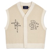 LOW GAUGE KNIT VEST_OATMEAL