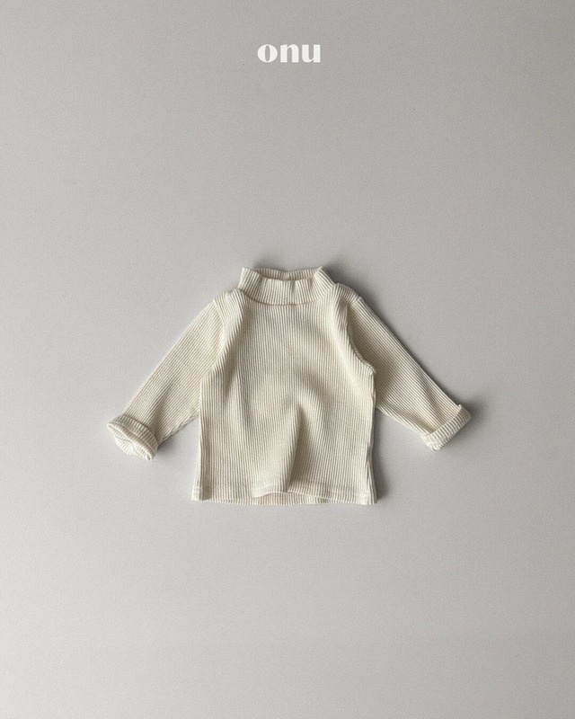 予約⌇onu/ Ribbed half turtleneck