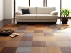 ラグ 純国産京刺子柄い草ラグ merk メルク ラグマット 絨毯 191×250cm〜261×261cm