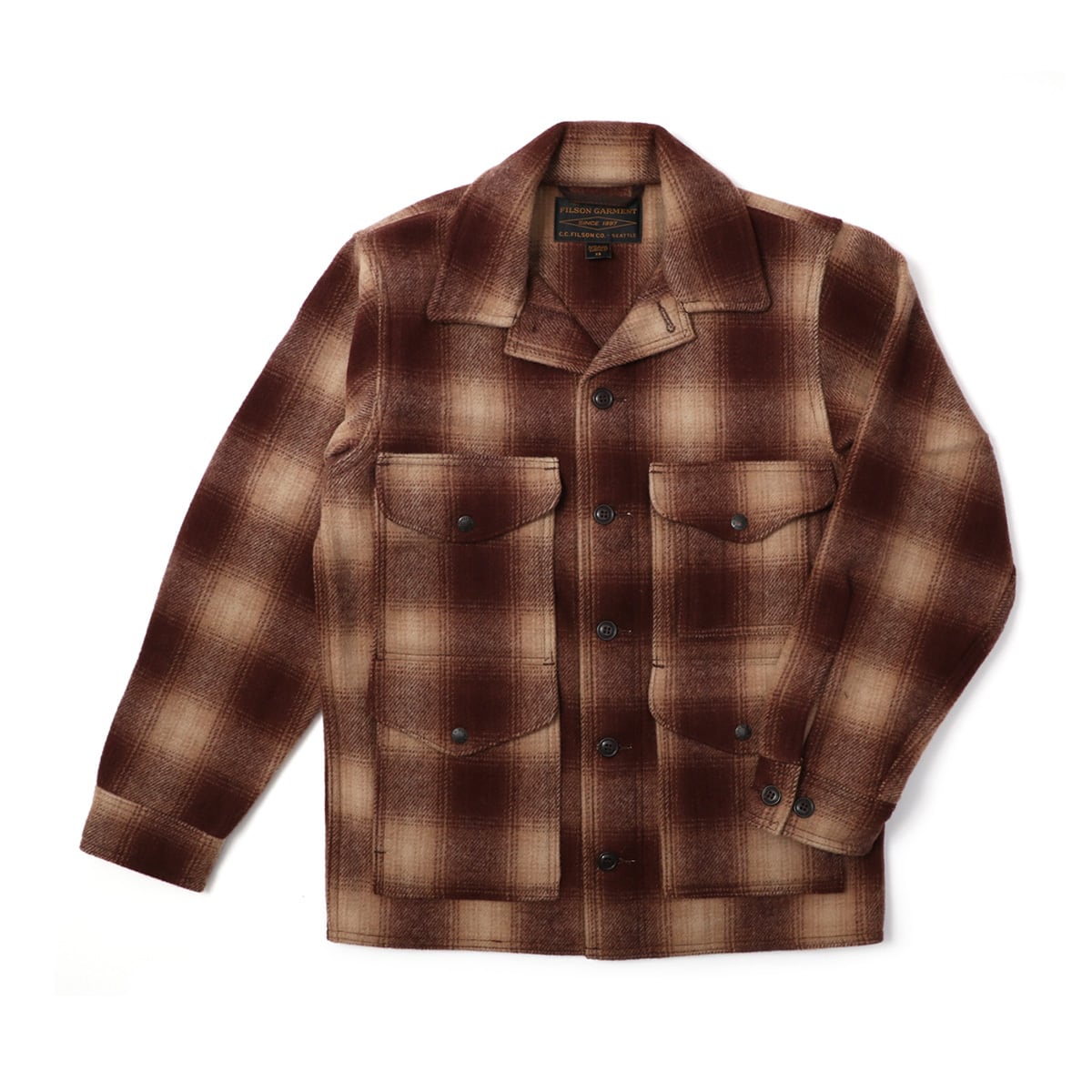 FILSON フィルソン BROWN×TAN OMBRE マッキーノクルーザー ジャケット