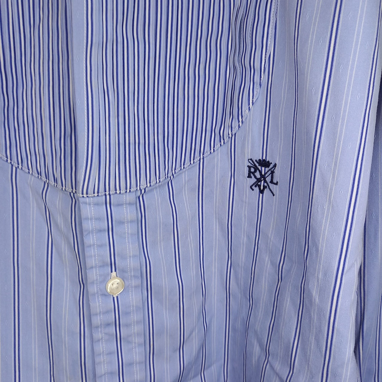 ラルフローレン　ウエスタンシャツ　コットン　ブルー　ウィメンズ　4サイズ