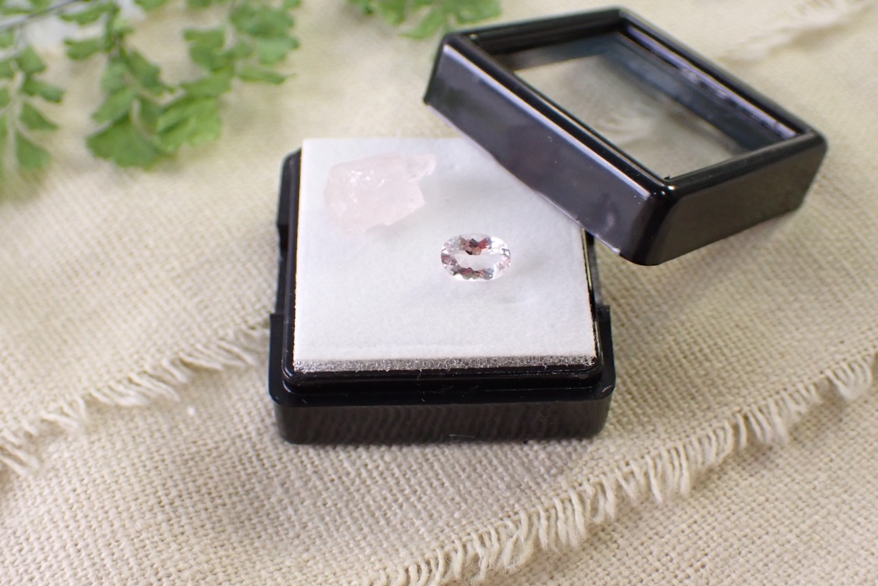 【原石セット】モルガナイト　0.41ct/2.16ct　[C10‐67]