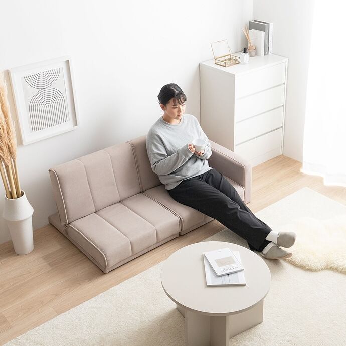 リクライニング式 コンパクト ソファベッド 幅130cm | FIGARO