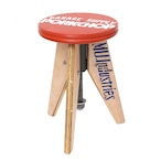 ADJUSTABLE PORK STOOL LOW/RED