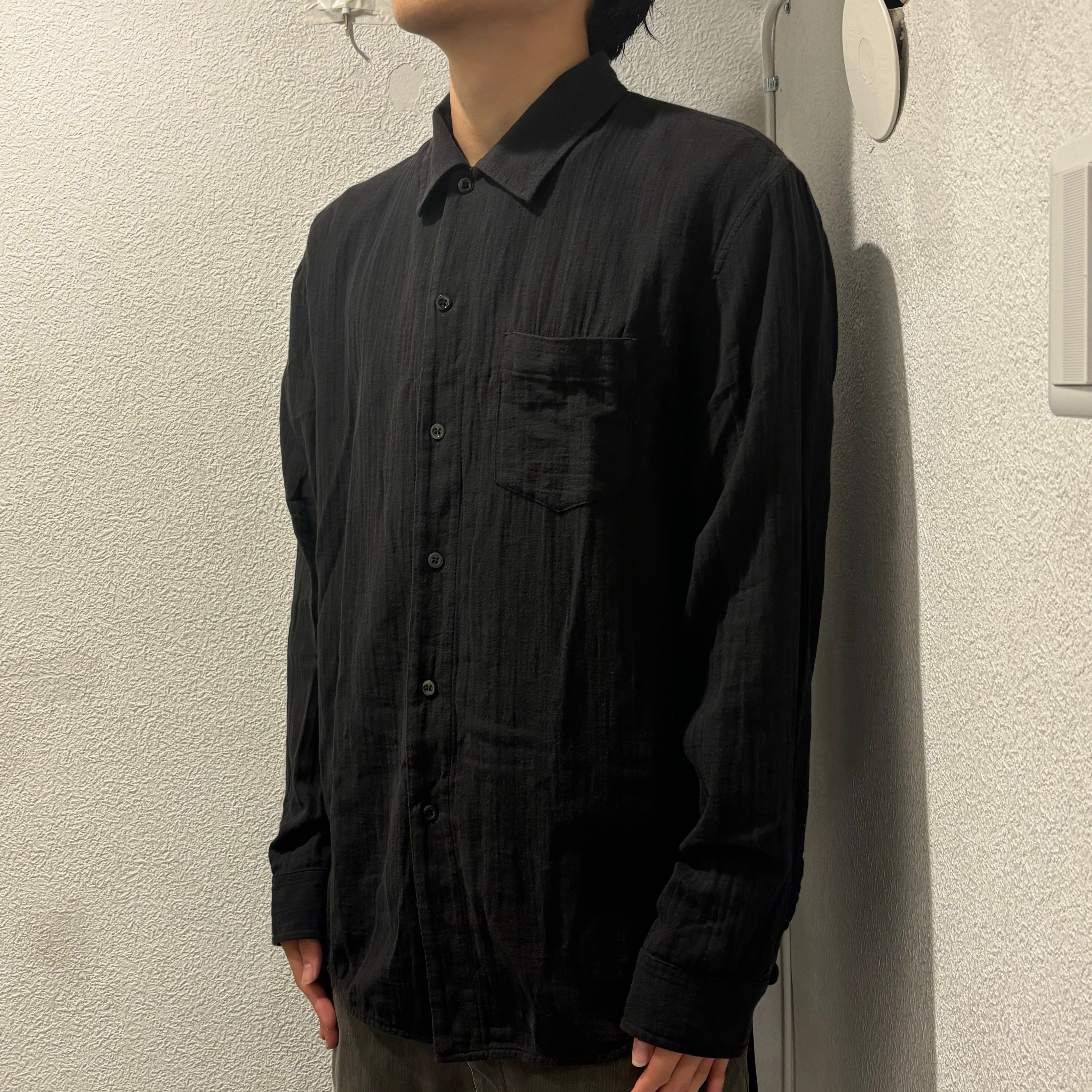 SEFR セファ シャツ ブラック SIZE.S 1211-343-8248【表参道t09 SEFR セファ シャツ ブラック SIZE.S 1211-343-8248【表参道t09