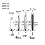 1557 ラブレットスタッド サージカルステンレス ボディピアス シルバー 軟骨ピアス カスタムパーツ