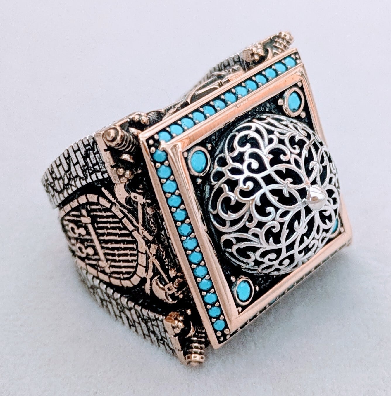 トルコ製 オスマントルコスタイル ペンダントトップ シルバー925 NEW＊トルコ製 ハンドメイド ペンダントトップシルバー925（オスマン