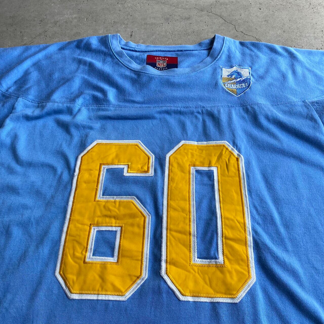 ビッグサイズ Reebok リーボック NFL Los Angeles Chargers フットボールシャツ ゲームシャツ ユニフォーム  メンズ3XL相当 古着 水色【ゲームシャツ】 | cave 古着屋【公式】古着通販サイト