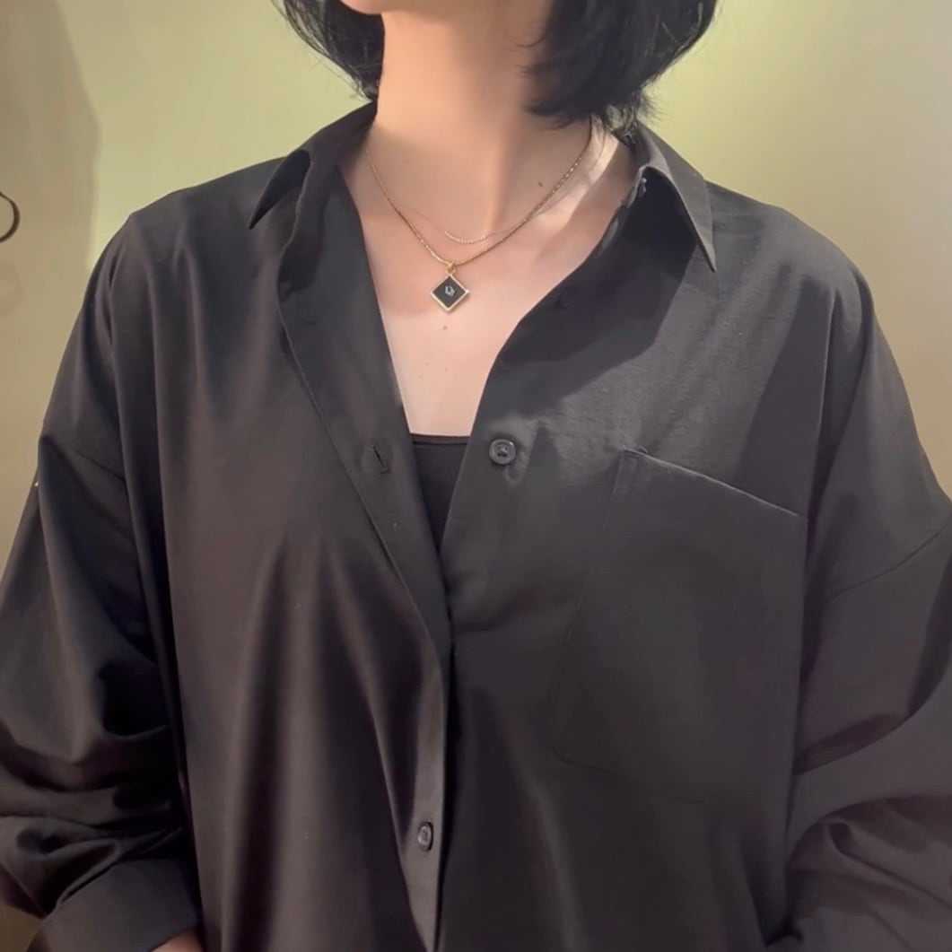 Christian Dior】1900 DIOR ディオール ブラックスクエア ネックレス