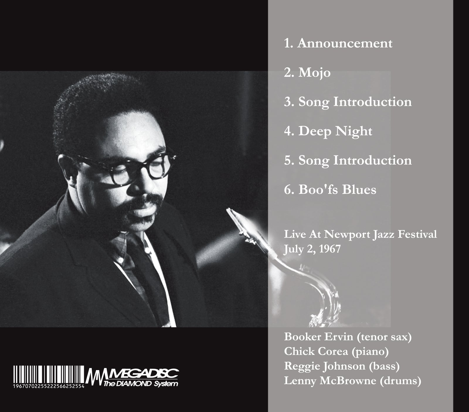 BOOKER ERVIN QUARTET / NEW PORT 1967(1CDR)チック・コリア参加