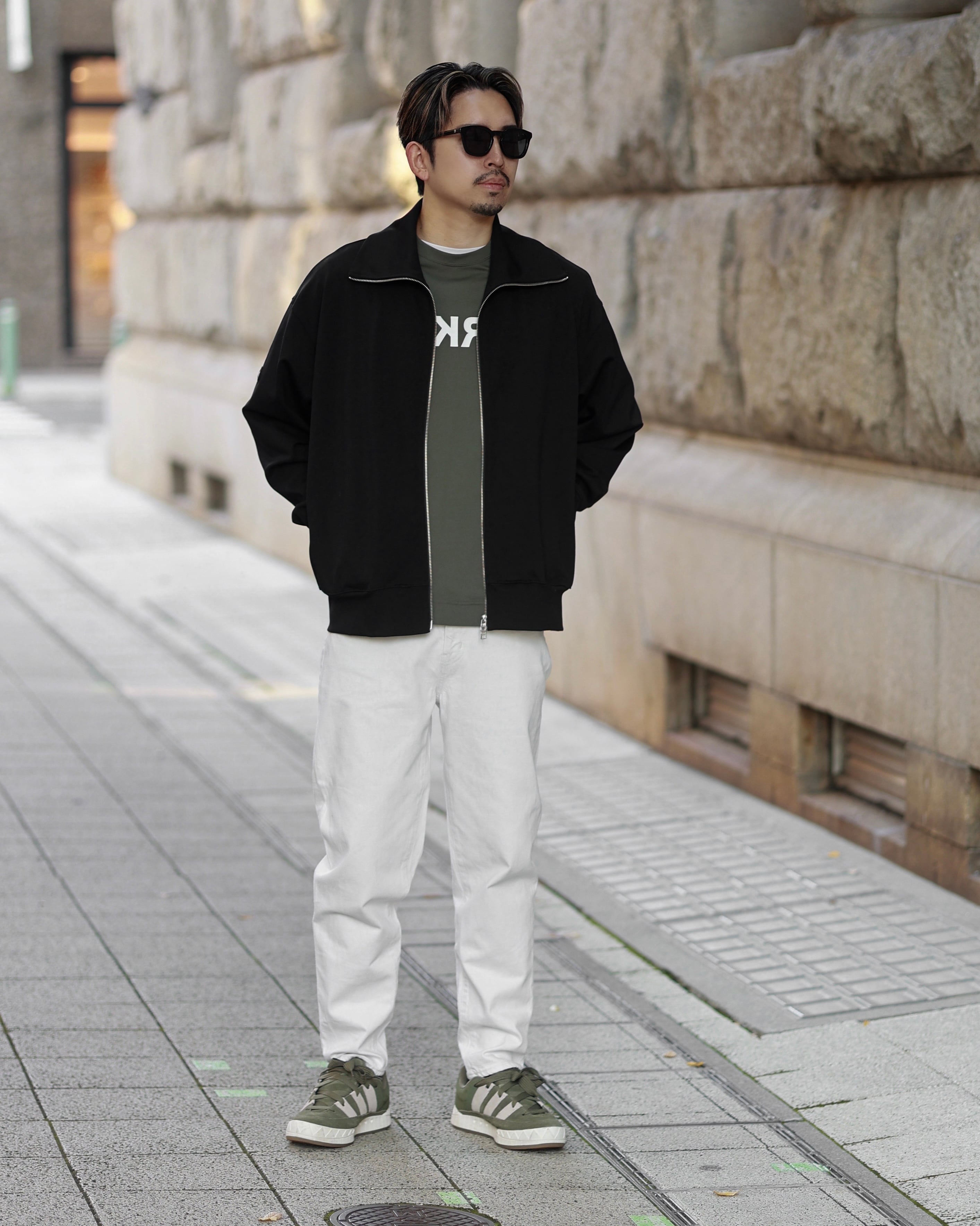 KV578】Premium Minimal 4way Full-zip Driver's Jacket【即日発送