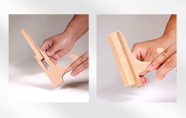 2個セット　木製　プレートスタンド　ディスプレイスタンド　写真立て　5サイズ　イーゼル　額立て　賞状　 (高さ17.5cm（対応直径：22～25cm）)