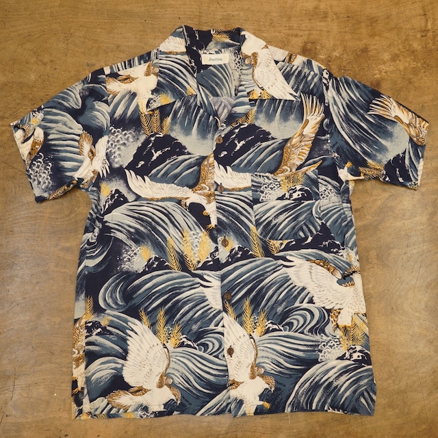 2745R2 FreeTime 和柄 鷹 アロハシャツ ハワイアン HAWAIIAN ALOHA  